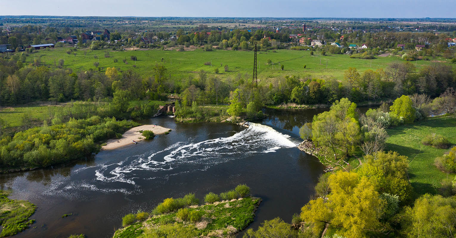 09. Подпорная плотина на реке Лава, Знаменский водопад